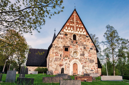 Hämeenlinna-Vanajan seurakunnan Vanajan kirkko ulkoa